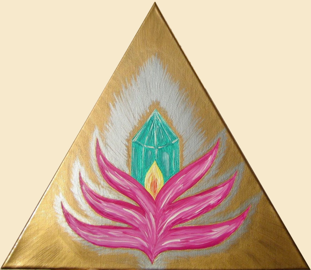Juwel im Lotus 40 x 40 x 40 cm
