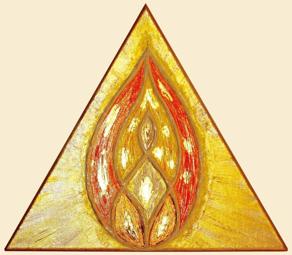 Flame of Eternity (with 23,75 carat genuine gold)